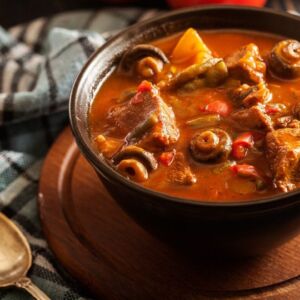 Recipes - Lamb and mushroom hotpot