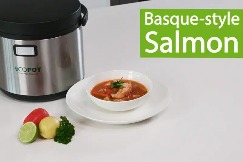 Ecopot thermal cooker - video recipe: Basque Style Salmon