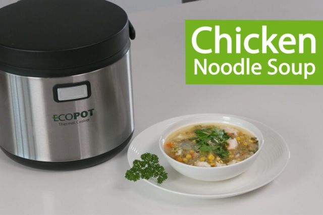 Ecopot thermal cooker - video recipe: Chicken Noodle Soup