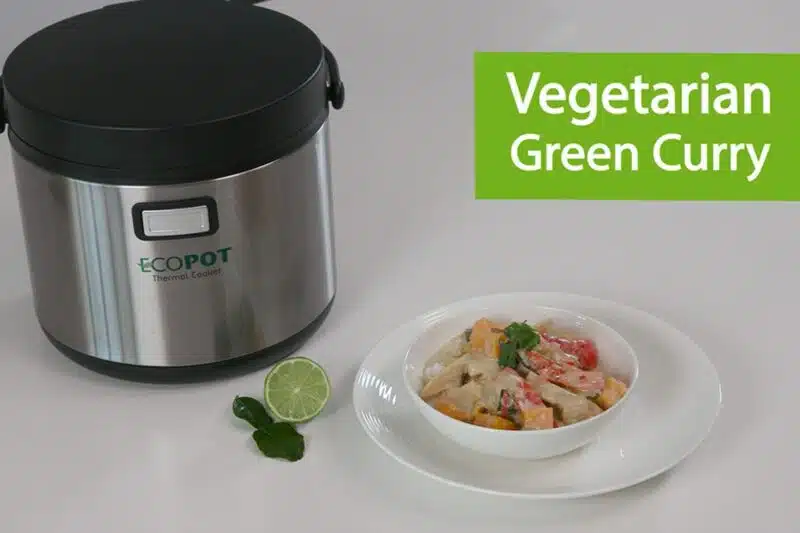 Ecopot thermal cooker - video recipe: Vegetarian Green Curry