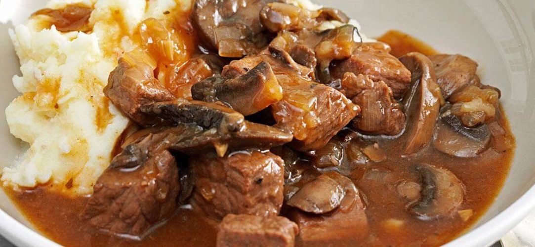 Beef and mushroom soup