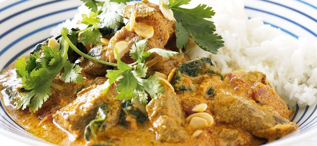 Irene's Mild Lamb and Spinach Curry