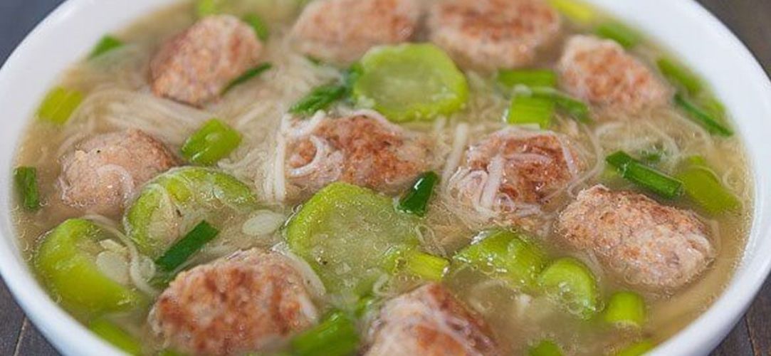 Pork meatball soup