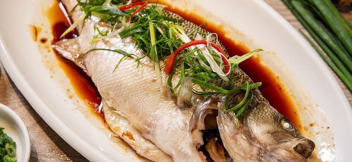 Steamed whole fish