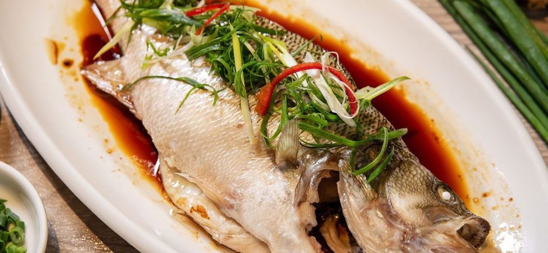 Steamed whole fish