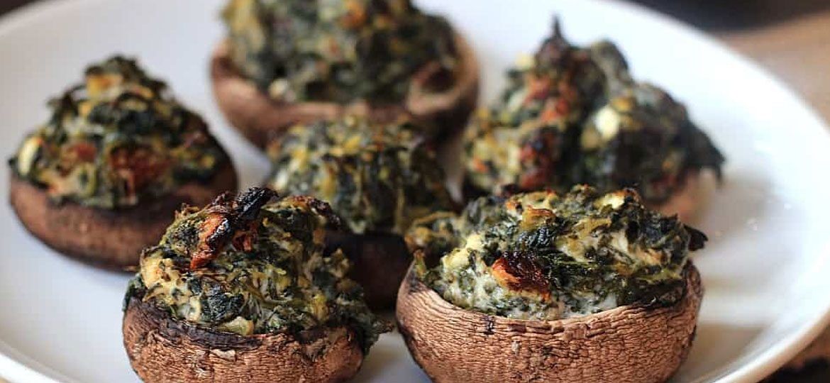 Stuffed Mushrooms with Goat Cheese and Prosciutto