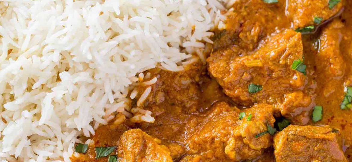 Indian style lamb curry
